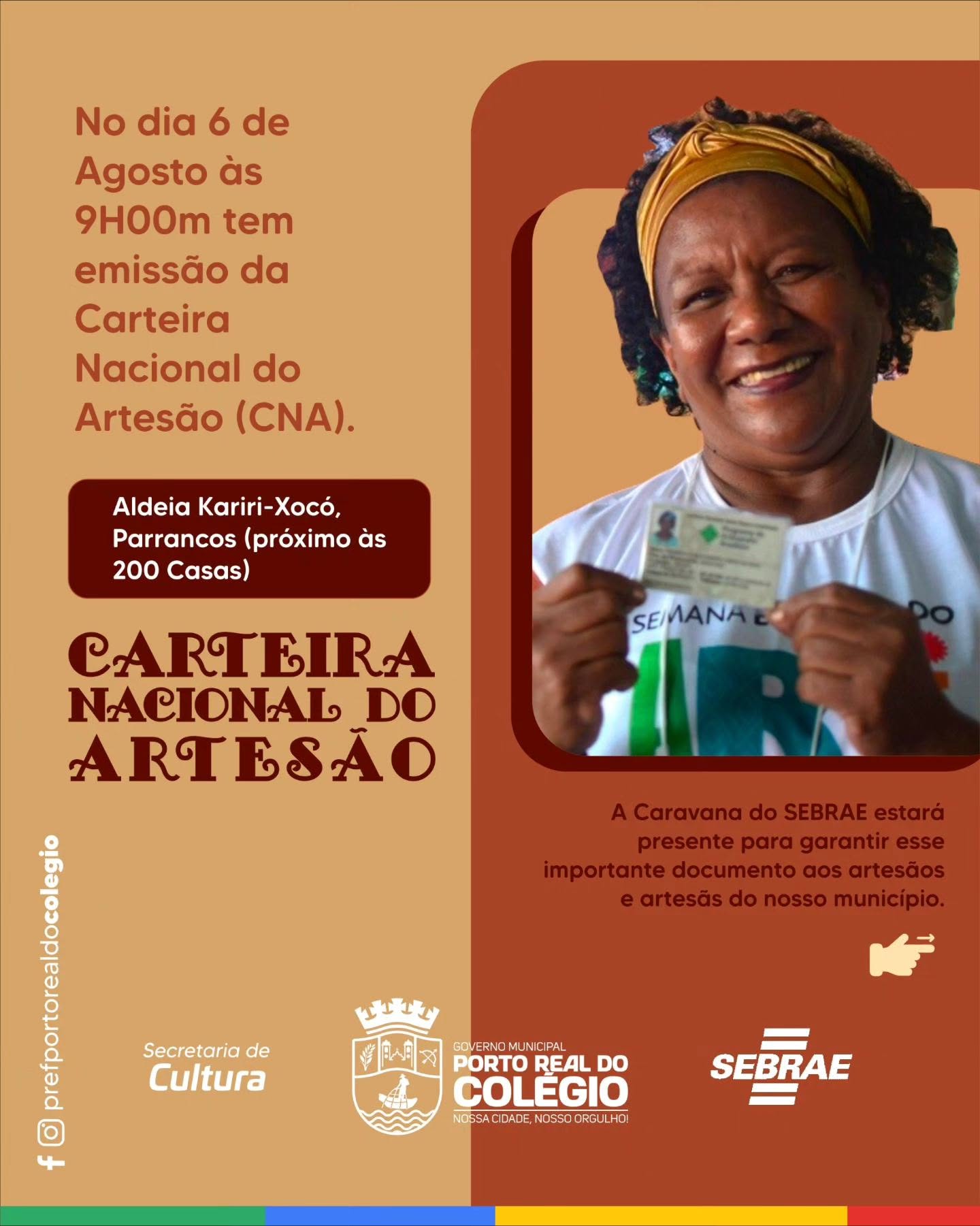 Emissão da Carteira Nacional do Artesão (CNA)